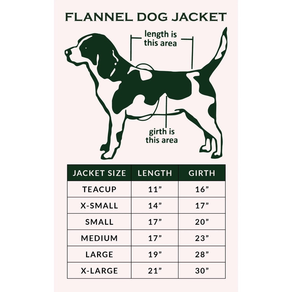 The Vermont Flannel Co Patchwork Dog Jacket Plaid Teacup XXS - Picture 6 of 7
